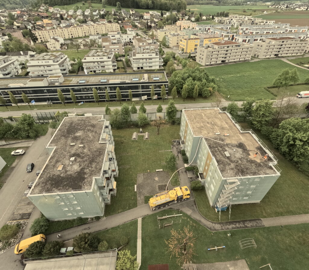 Fünflinden: 1. Phase des Aufbaus