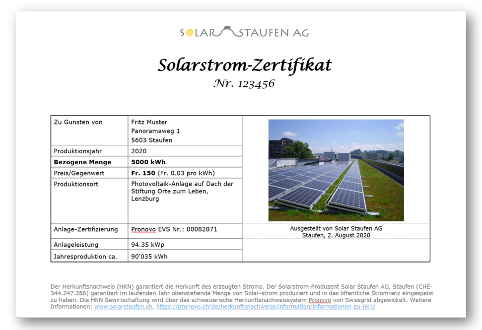 Staufner Solarstrom - Ein Weihnachtsgeschenk?