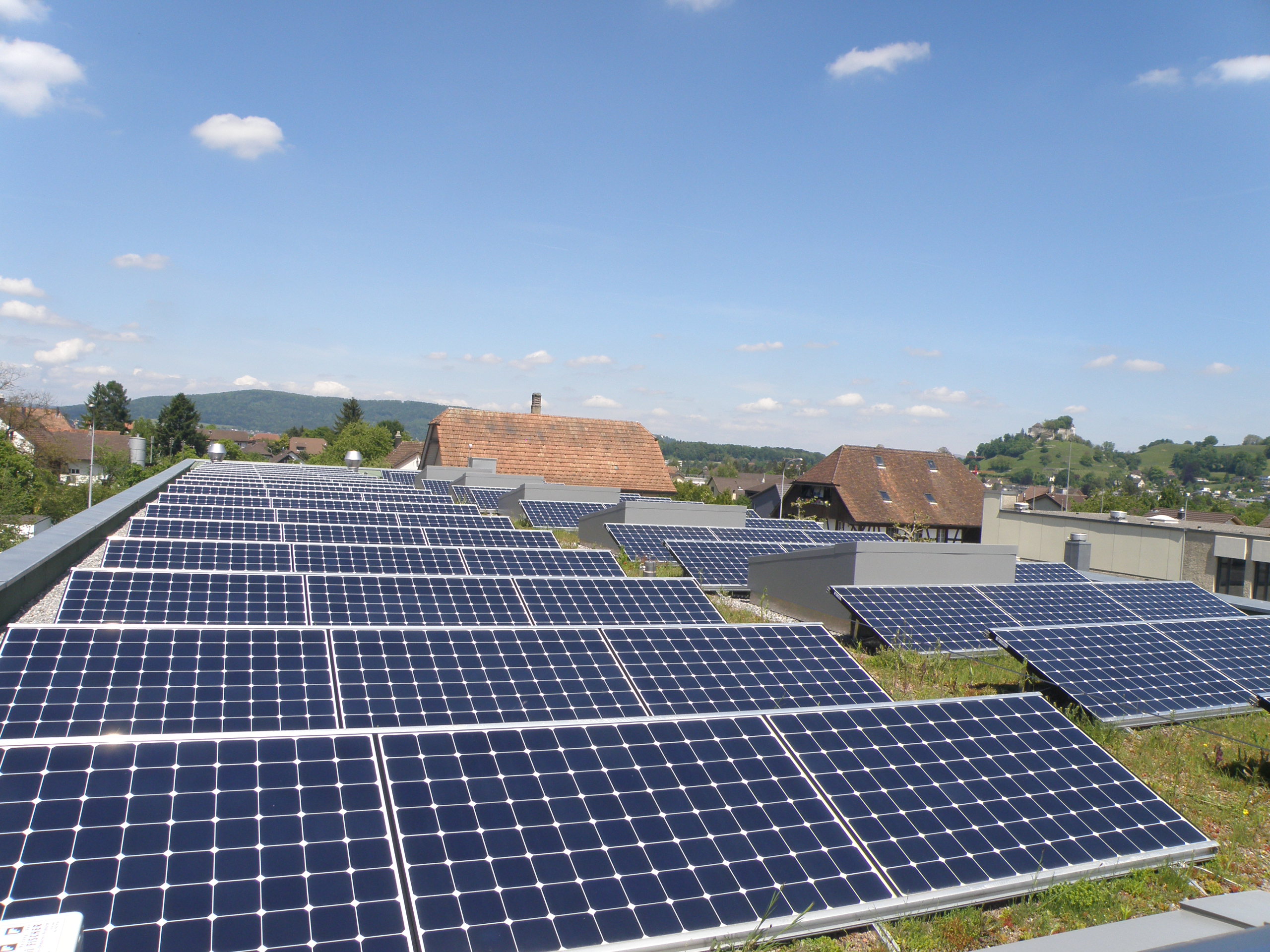 Photovoltaikanlage auf dem Gemeindehaus Staufen