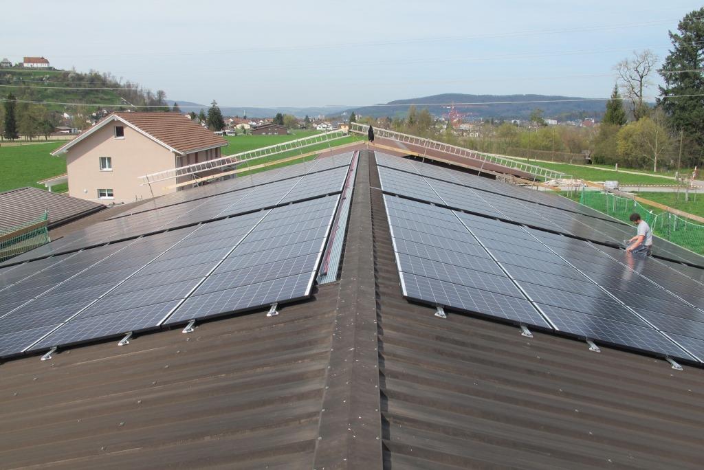 Solarmodule auf dem Wytihof