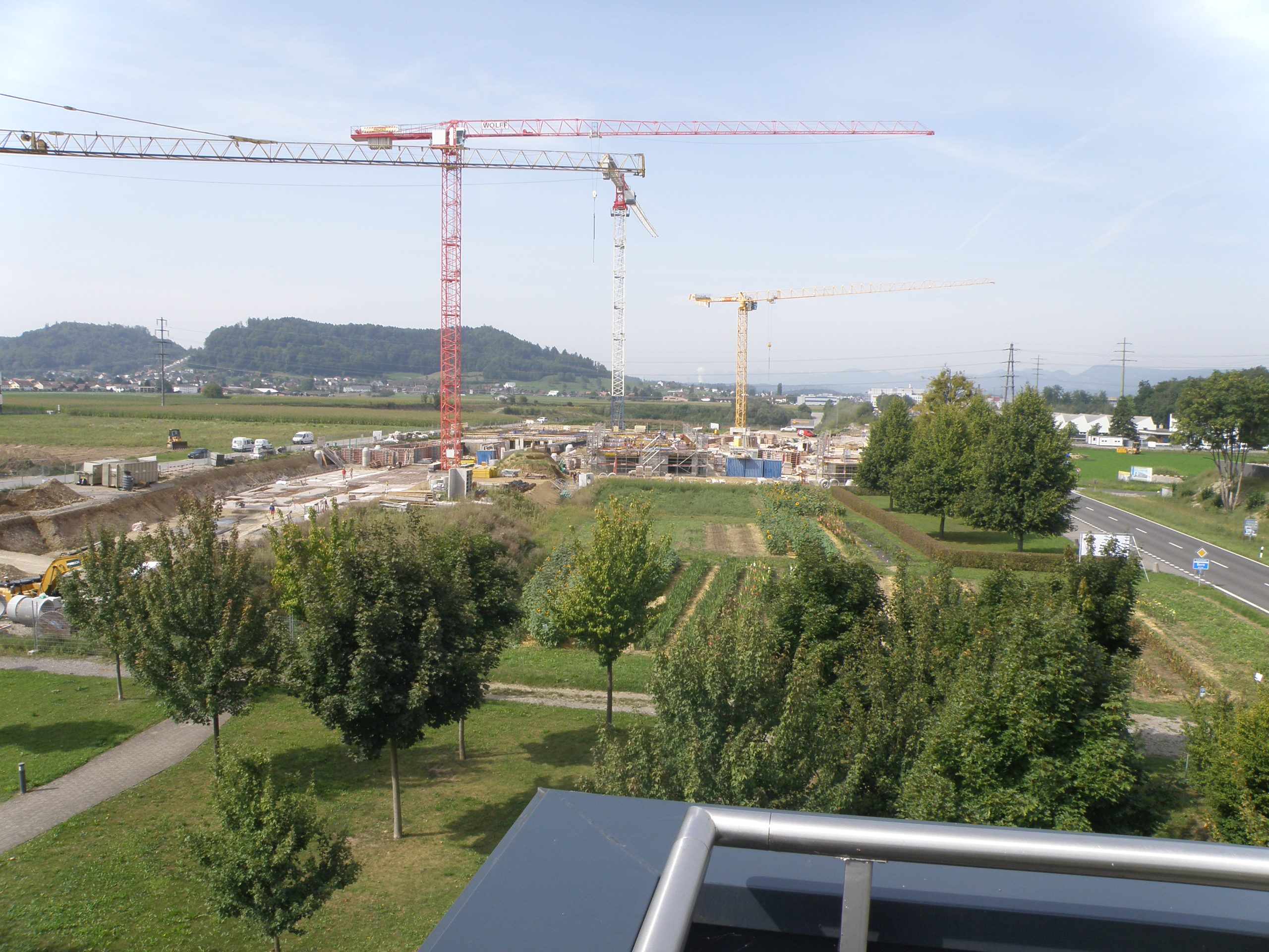 Blick auf die Baustelle Lindenblick
